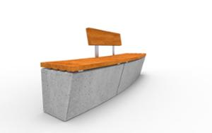 [translation-not-found:street-furniture], ława, ławka, beton, beton architektoniczny, po łuku / okrągła, wyjmowany