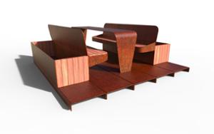 [translation-not-found:street-furniture], autre, ławka, komplet piknikowy, parklet, stół