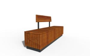 [translation-not-found:street-furniture], ławka, deskowanie poprzeczne