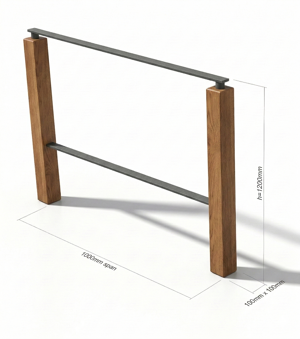 [translation-not-found:street-furniture], autre, ogrodzenie, barierka, kłoda