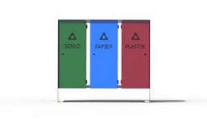 mažoji arhitektūra, šiukšliadėžė, logo, modulinis, pilna segregacija, preliminarus atskyrimas