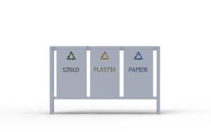 mažoji arhitektūra, šiukšliadėžė, logo, modulinis, pilna segregacija