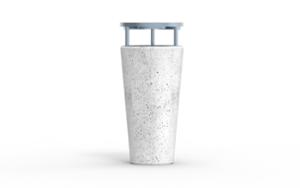street furniture, concrete, smooth concrete, litter bin, safety ashtray