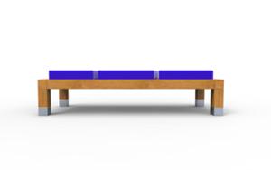 street furniture, double-sided, 230v and/or usb socket, bench, upholstered seating, wood seating