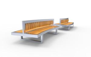 street furniture, price per metre, length measured on longer side, double-sided, seating, curved