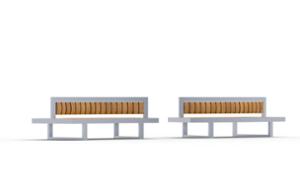 street furniture, price per metre, length measured on longer side, double-sided, seating, curved