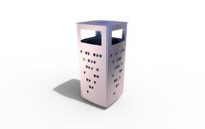 mažoji arhitektūra, šiukšliadėžė, stoginės stogas / uždengimas, saugi peleninė, šoninė diafragma