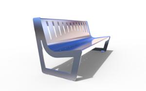 street furniture, seating, logo, steel backrest, steel seating