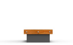 street furniture, vertical planks, horizontal planks, double-sided, bench, modular, wood seating