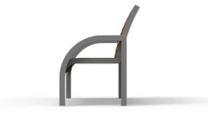 street furniture, seating, wood backrest, armrest, scandinavian line, wood seating, vintage