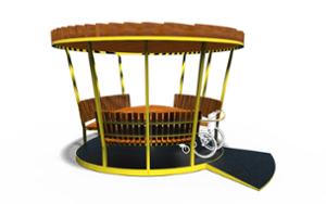 mažoji arhitektūra, kita, suolai, pikniko rinkinys, pergola, išlenktas, stalas