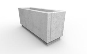 mažoji arhitektūra, vazonas, betonas, lygus betonas, mobilus (suderinamas su padėklų lizdu), modulinis