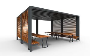 mažoji arhitektūra, kita, corten, pergola, stoginė