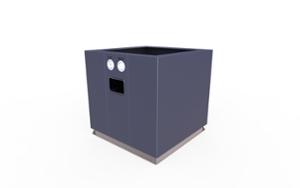 mažoji arhitektūra, vazonas, 230v lizdas su usb, modulinis, plienas