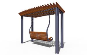 mažoji arhitektūra, kita, suolai, leasure and rest, sūpynė, pergola, išlenktas