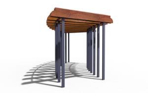 mažoji arhitektūra, kita, pergola, išlenktas