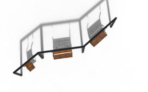 mažoji arhitektūra, kita, suolai, saulės, leasure and rest, sūpynė, vienam žmogui, solarna listwa smartbeam