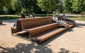 mažoji arhitektūra, vazonas, kita, suoliukas, suolai, leasure and rest, gultai / šezlongai, parklet, aukštas atlošas