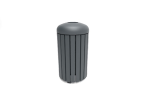 mažoji arhitektūra, šiukšliadėžė, plienas