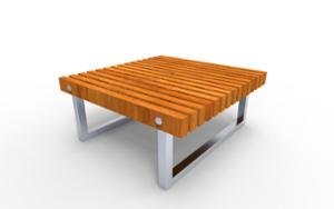 street furniture, double-sided, bench, wood seating