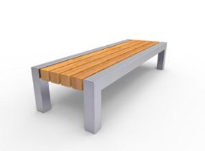 street furniture, double-sided, bench, wood seating