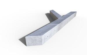 mažoji arhitektūra, suoliukas, betonas, lygus betonas, modulinis