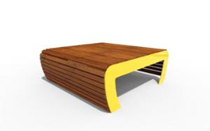 street furniture, double-sided, for single person, bench