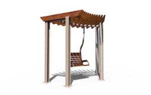 mažoji arhitektūra, suolai, kita, pergola, išlenktas, sūpynė, leasure and rest