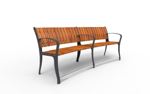 street furniture, for elderly people, seating, accessible for disabled, wood backrest, wood seating, vintage