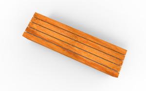 straatmeubilair, bank, beton, glad beton, muurbevestiging, houten zitting