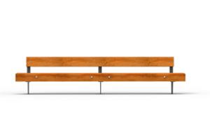 straatmeubilair, zitbanken, fietsenrek, voor wiel, houten rugleuning, houten zitting