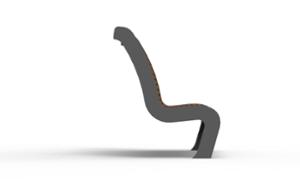 straatmeubilair, zitbanken, logo, houten rugleuning, armleuning, houten zitting, hoge rugleuning