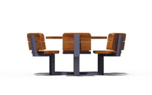 straatmeubilair, zitbanken, picknick set, tafel