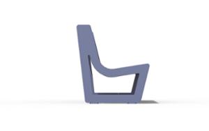 straatmeubilair, zitbanken, logo, stalen rugleuning, stalen zitting