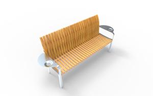 straatmeubilair, zitbanken, armleuning, scandinavian line, kleine tafel