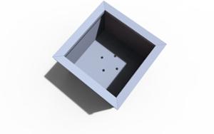 straatmeubilair, plantenbak, hout, voor warschau, mobiel (compatibel met transpallet), rechthoekig