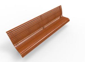 straatmeubilair, zitbanken, houten rugleuning, armleuning, houten zitting, vintage, hoge rugleuning
