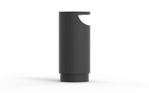 straatmeubilair, afvalbakken, corten, grote inhoud, veiligheids-asbak, accessoires