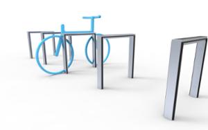 straatmeubilair, fietsenrek, rubber bescherming, met fietsenframe bescherming, fietsenrekken