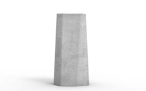 straatmeubilair, plantenbak, beton, glad beton, rechthoekig