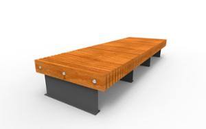 straatmeubilair, bank, verticale planken, horizontale planken, dubbelzijdig, moduleerbaar, houten zitting