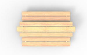 straatmeubilair, bank, dubbelzijdig, picknick set, houten zitting, tafel