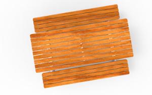 straatmeubilair, bank, picknick set, houten zitting, tafel