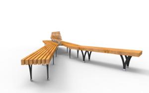 straatmeubilair, bank, zitbanken, houten rugleuning, houten zitting