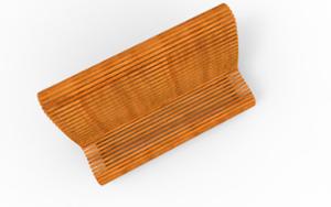 straatmeubilair, zitbanken, beton, glad beton, moduleerbaar, houten rugleuning, houten zitting, sofa, hoge rugleuning