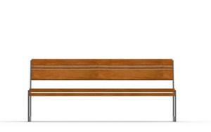 straatmeubilair, zitbanken, houten rugleuning, houten zitting