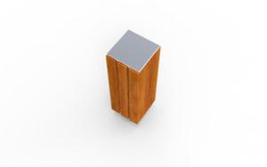straatmeubilair, afzetpalen, hout