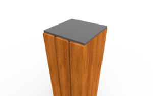straatmeubilair, afzetpalen, hout