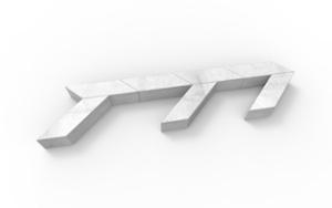 straatmeubilair, bank, beton, glad beton, moduleerbaar