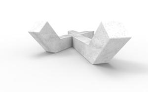 straatmeubilair, bank, zitbanken, leasure and rest, beton, glad beton, chaise longue, moduleerbaar, oparcie z betonu